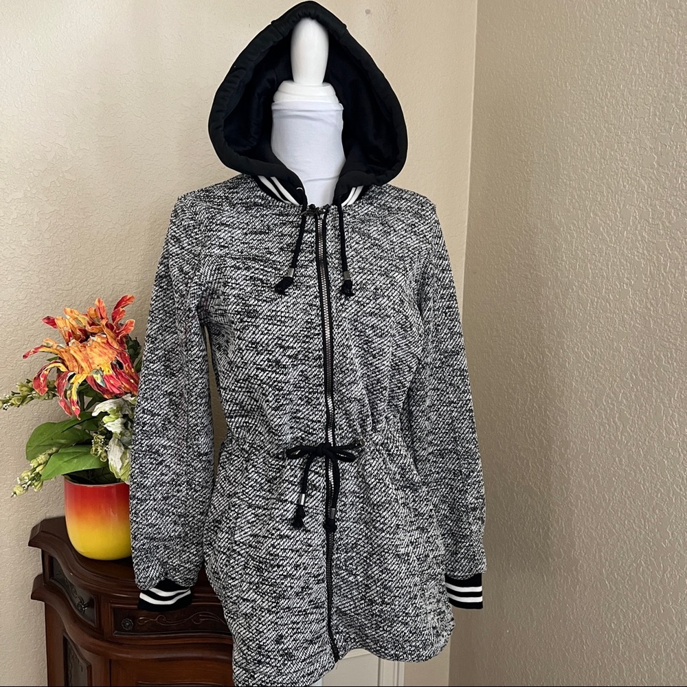 Steve Madden Woven Knit Anorak Jacket